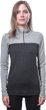 MERINO BOLD dámské triko dl.rukáv zip anthracite/cool gray