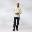Övik Relaxed Hemp Shirt LS M Chalk White-Sand Stone