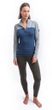 MERINO BOLD dámské triko dl.rukáv zip cool blue/cool gray