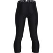 UA HG Armour 3/4 Leggings, Black
