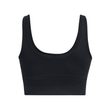 Meridian Fitted Crop Tank-BLK