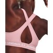 UA Crossback Mid Bra, Pink