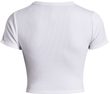UA Rival Rib Baby Tee White