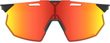 HYPERCRAFT SQ - Soft Tact Black - HiPER Red Multilayer Mirror Lens