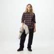Övik Classic Flannel Shirt W Black Oak-Dark Violet
