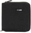 RFIDSAFE ZIP AROUND WALLET jet black