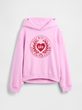 869541-00 Dětská oversize mikina Logo VintageSoft Růžová