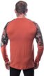 MERINO IMPRESS pánské triko dl.rukáv terracotta/rush
