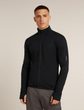 Men Mer  300 RealFleece Descend LS Zip BLACK