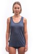 MERINO LITE dámské triko bez rukávu mottled blue