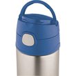 Dětská termoska s brčkem 355 ml modrá