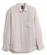882924-10 Lněná oversize košile Béžová