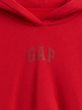 Mikina s kapucí Logo Cropped Americana Červená