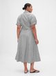 797875-00 Košilové popelínové midi šaty Bílá