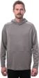 MERINO UPPER traveller pánská mikina s kapucí šedá