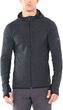 M Descender LS Zip Hood, JET HTHR/BLACK