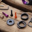 Stem Top Cap | Incl. Bolt & Headset Spacers | Eggplant
