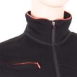 MERINO UPPER dámská mikina krátký zip, černá