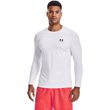 UA HG Armour Fitted LS, White