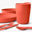 Passage Dinnerware Set - [1P] [7 Piece], Spicy Orange