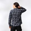 Övik Flannel Shirt W Misty Green-Eggshell