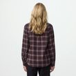 Övik Classic Flannel Shirt W Black Oak-Dark Violet