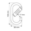 Steel Oval Pro 3Lock