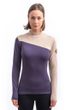 MERINO EXTREME UP dámská mikina dl.rukáv grape purple/beige