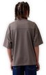 890733-02 Dětské síťované oversize tričko Hnědá