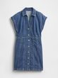 815739-00 Džínové mini šaty Modrá
