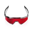 SPEEDCRAFT MLB Polished Translucent Grey - HiPER Fire Red Mirror Lens