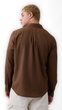 887952-05 Košile z lněné směsi Standard Fit Hnědá