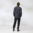 Övik Heavy Flannel Shirt M Black-Grey