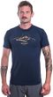 COOLMAX TECH MOUNTAINS pánské triko kr.rukáv deep blue