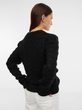 818986-00 Pletený svetr s příměsí vlny Černá