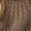 Övik Solid Jacquard Knit W Suede Brown