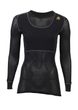 WoolNet Crew Neck shirt, Jet Black Woman