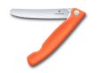 Swiss Classic, picnic knife, 11cm, wavy, orange, box