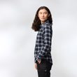Övik Flannel Shirt W Misty Green-Eggshell