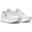 W Charged Surge 4, White / Distant Gray / Metallic Silver