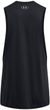 UA LEFT CHEST CUT OFF TANK-BLK