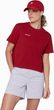 Base Cropped T-Shirt Women Mini Logo dark mammut red