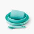 Passage Dinnerware Set - [1P] [7 Piece], Aqua Sea Blue