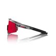 SPEEDCRAFT MLB Polished Translucent Grey - HiPER Fire Red Mirror Lens