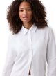 887679-01 Oversize košile z lněné směsi Easy Shirt Bílá