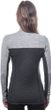MERINO BOLD dámské triko dl.rukáv zip anthracite/cool gray