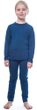MERINO AIR SET dětský triko dl.rukáv + spodky tm.modrá