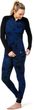 W CLASSIC THERMAL MERINO BL PTTRN 1/4 ZB blueberry hill marble