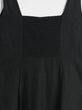 Lněné maxi šaty Černá