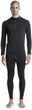 MIGHTYWOOL SHIRT LS 1/2 ZIP MEN X Black